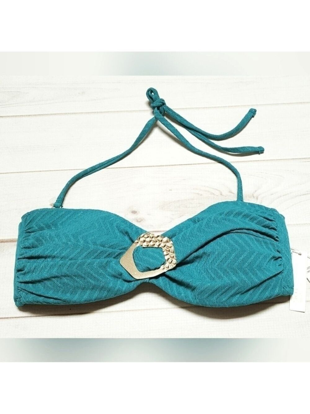 Trina Turk Empire Bandeau Swim Top Size 4 - New With Tags